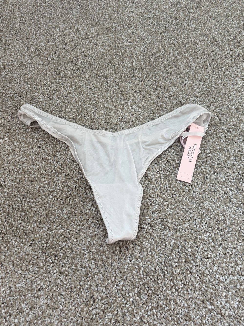 Victoria's Secret Ivory Star-Accent Thong